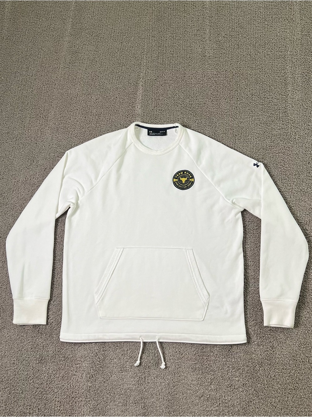 Under Armour Project Rock Heavyweight Terry Crew Sweatshirt Men’s Size Large